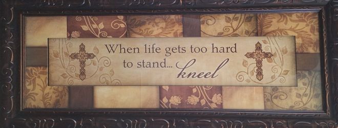 Framed Christian Inspirational Wall Art