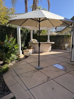 Outdoor Sunvilla Umbrella With Lights