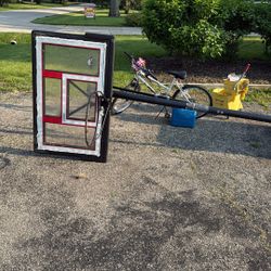 Adjustable Basketball Hoop With Shatter Proof Backboard