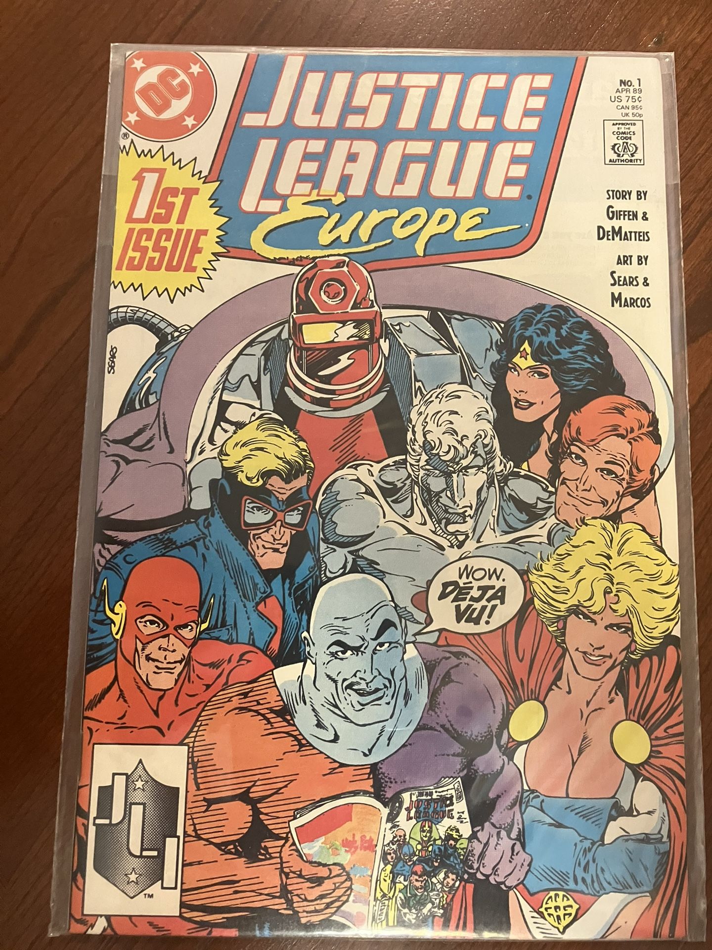 1989 Justice League Europe #1 Comic Book