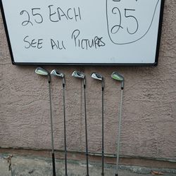Golf Clubs $25 Each Club