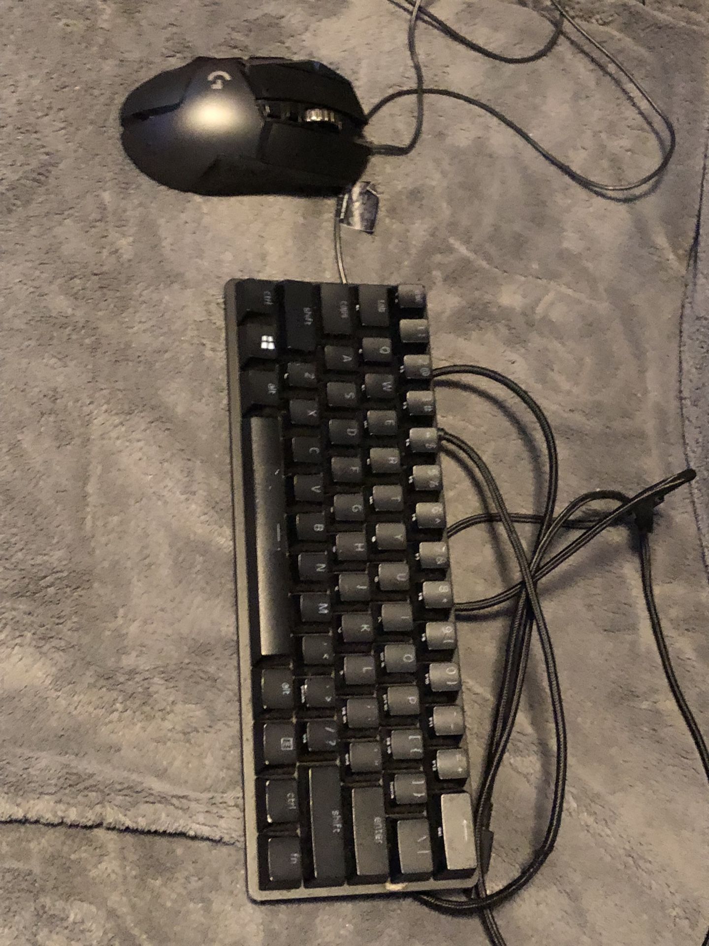 Huntsman Mini Keyboard 60% And Logitech G5O2 HERO high Performance Gaming Mouse