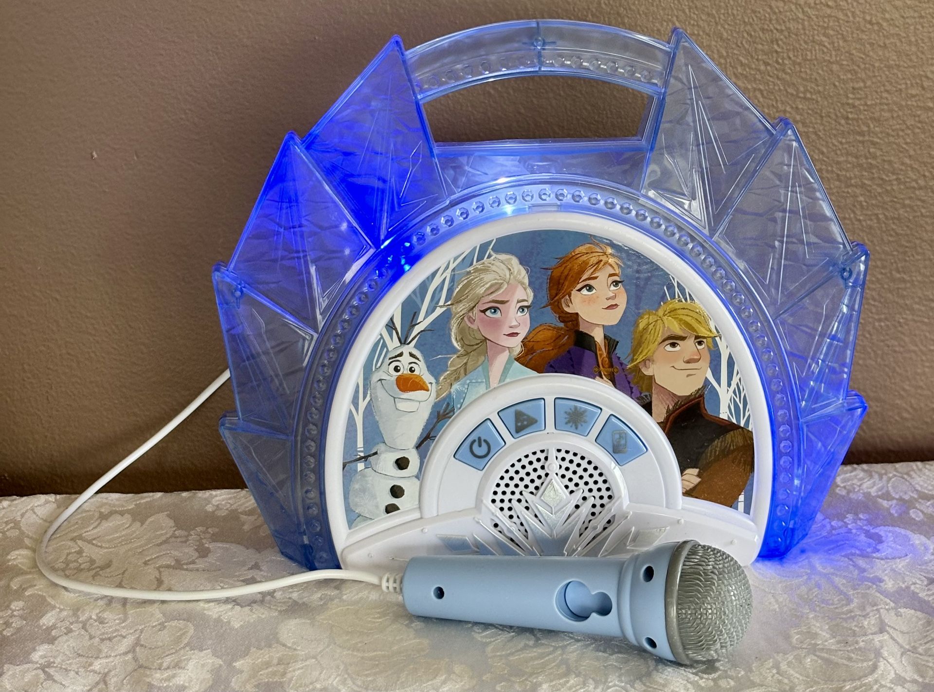 Disney Frozen Sing Along Boombox With Microphone❄️Read Full Description Below❄️