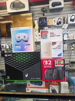 Xbox x , nintendo switch2 with game , metaquest 3s on payments with just $49 down today to take home, apply online or in store