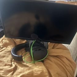 Gaming Headset And Monitor