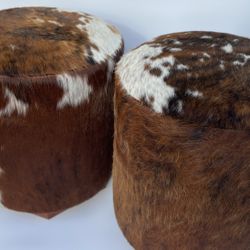 Cowhide Ottomans