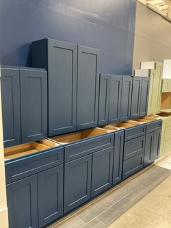 Blue Kitchen Cabinets