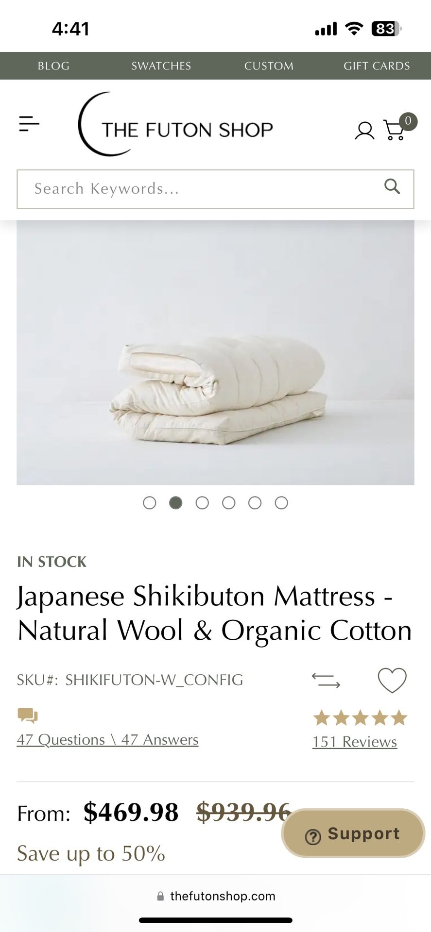 Brand New Japanese Futon Mattress