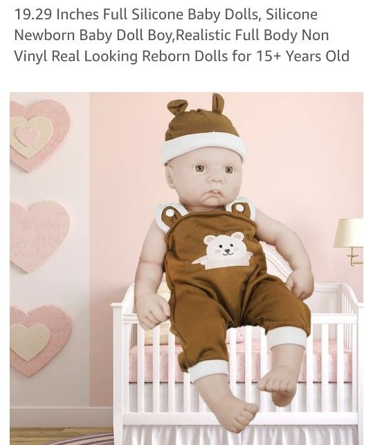 19 In Full Silicone Baby Boy Doll