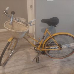 Sunny Yellow Vintage Bike