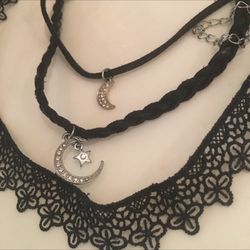 3 cute sexy trendy girly necklace choker Bundle 
