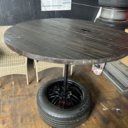 Bar Table With Outlet And Stools