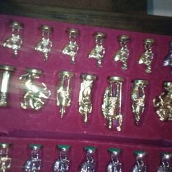 Greek Brass Chess Set   1/9/99 - 26 Yrs Old