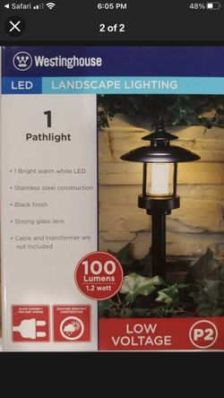 Ledhill Westinghouse LED Landscape Lighting 1 Pack 100 Lumen Use Only 1.2 Watt