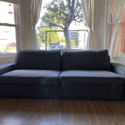 Queen Sleeper Sofa, Grey 78”