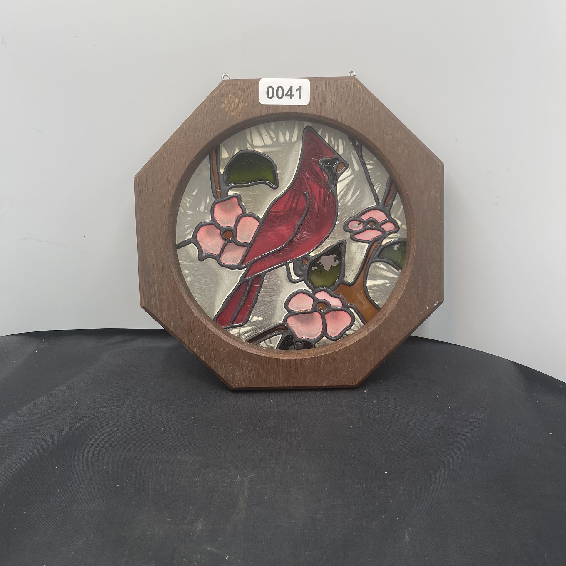 VNTG Painted Cardinal Sun Catcher