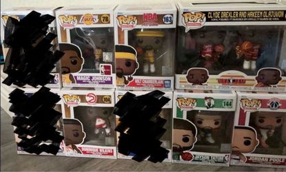 NBA Funko Pop Lot Of 9. OBO