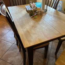 Kitchen Table & 6 Chairs Adjustable 