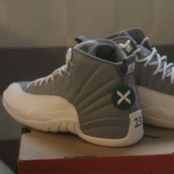 Air Jordan 12 Retro, Grey And White OBO