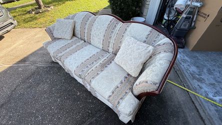 Contemporary sofa and love seat