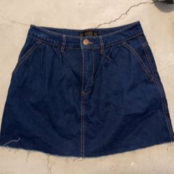 Zara denim skirt. C