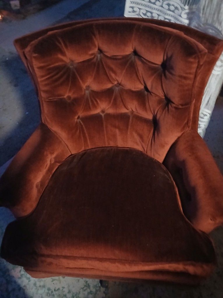 Antique Wingback Rocking Chair
