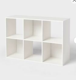 11" 6 Cube Organizer White - Brightroom
