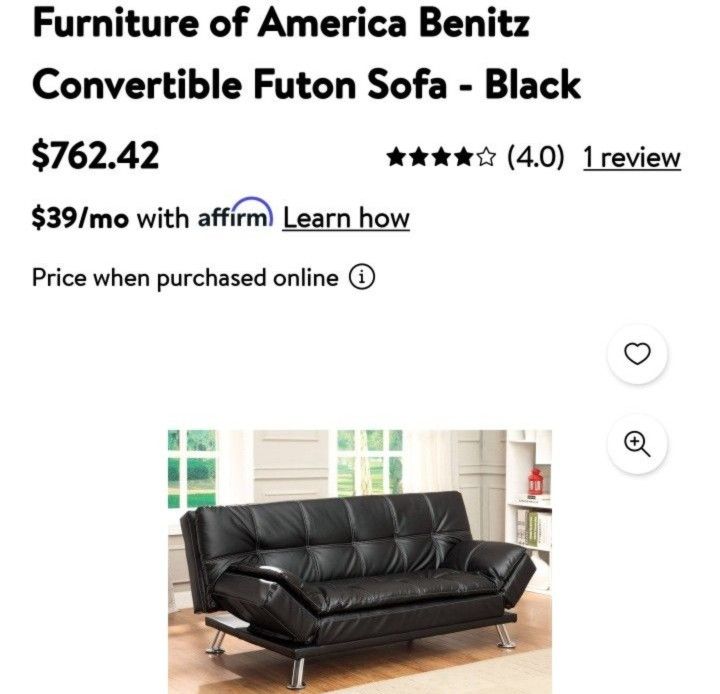 DELUXE Futon/Sofa NO SMOKING-NO CHILDREN