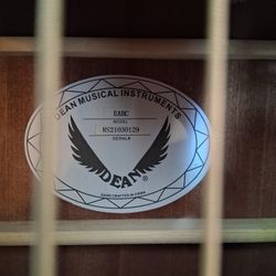 Dean Acoustic Electric Bass Guitar  Model Eabc
