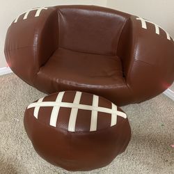 Football And Basketball Chairs And Ottoman 