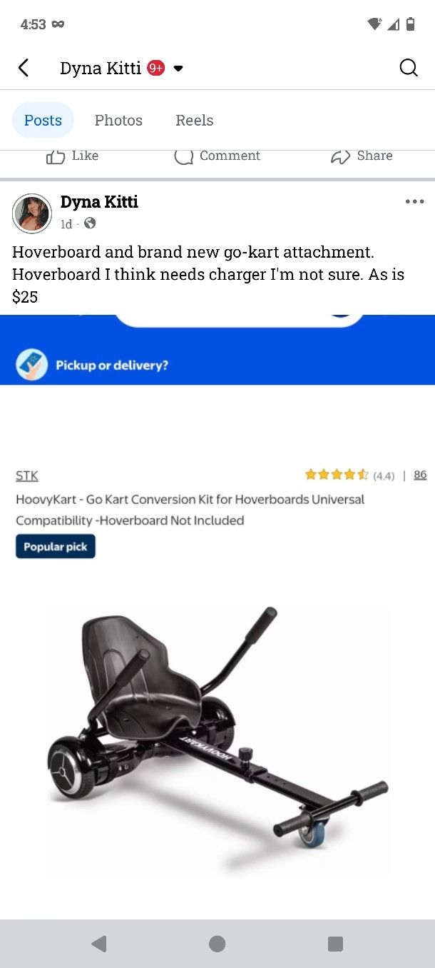 Hoverboard Go-kart
