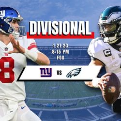 Eagles Vs giants Divisional Playoff Tickets