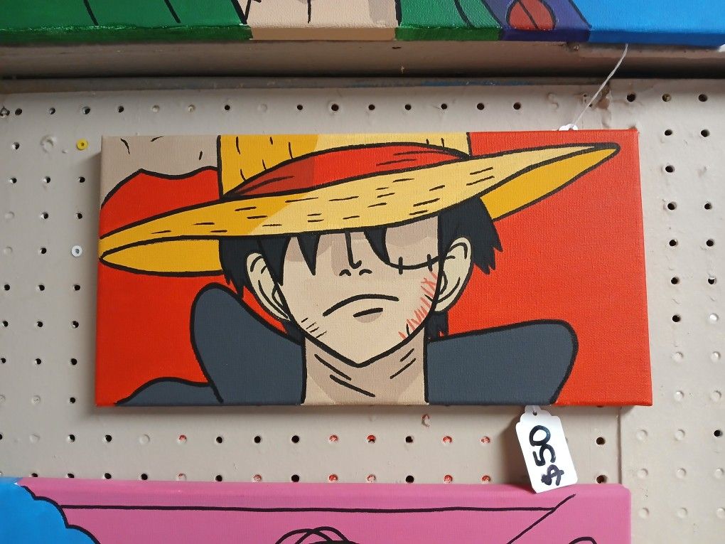 7x14 Luffy Painting