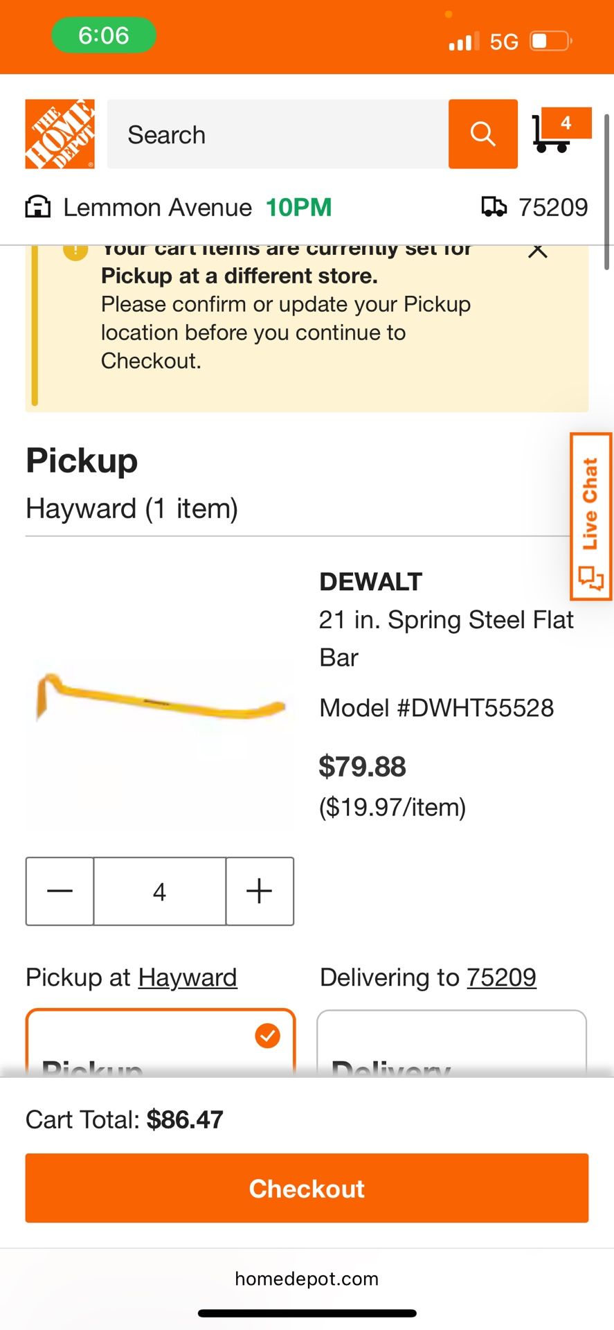 Dewalt Crowbar 21in
