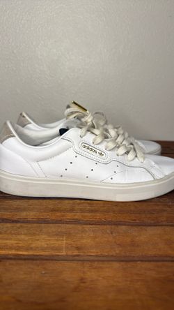 White Womens Adidas Size 6 Sleek
