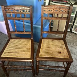Pair Of Late 1800 Early 1900 Antique Chairs 