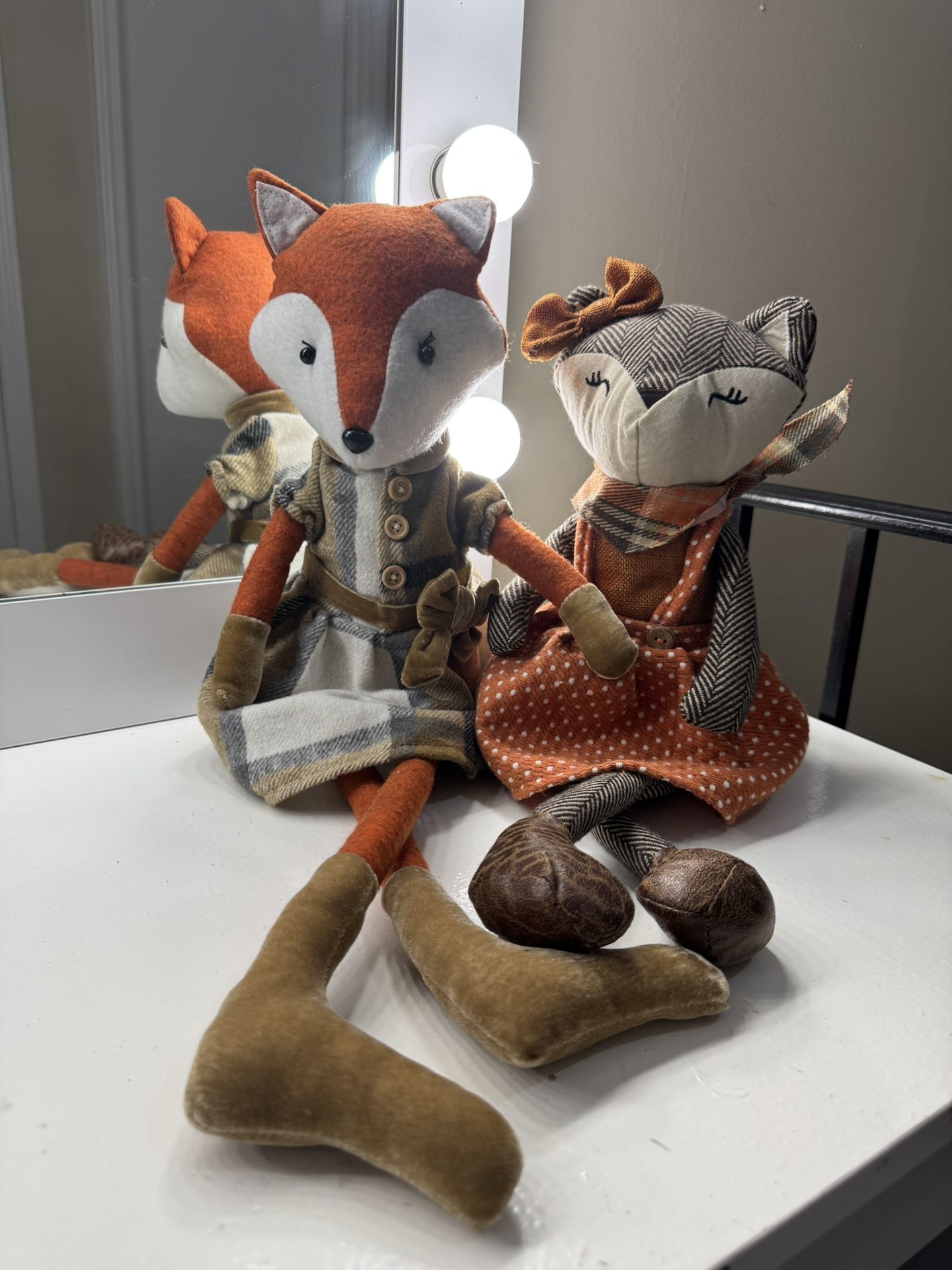 Pair Of Autumn Foxes