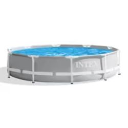 Intex 10'x30" Prism Metal Frame Round Outdoor Above Ground Swimming Pool