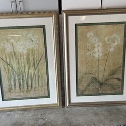 Beautiful Pair Of Pictures For Living, Dining, Family Room Or Entry Way