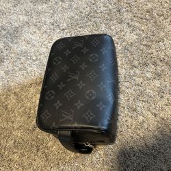 Black LV Toilet Pouch