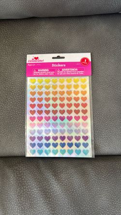 New Sealed Celebrate It! 1 Sheet Heart Stickers