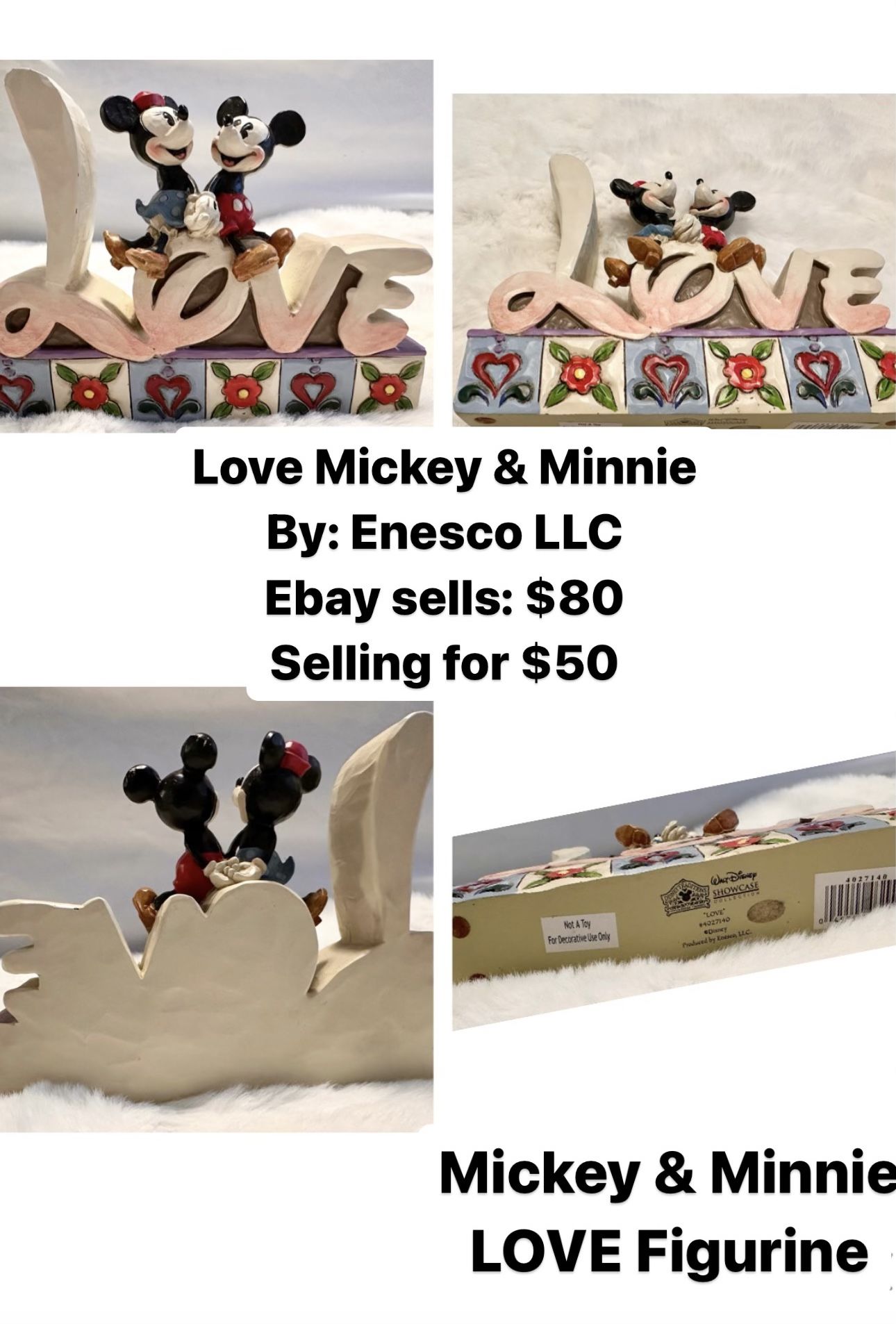 Mickey And Minnie Figurine