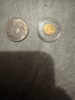Rare coins - 14k gold South Africa 50 anniversary  1967 and Georgia 1788