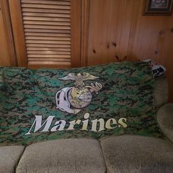 3x5 camo marines flag