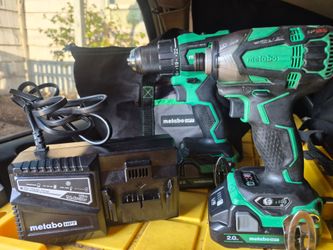 Metabo HPT MultiVolt 18-volt 2-Tool Brushless Power Tool Combo Kit with Soft Case