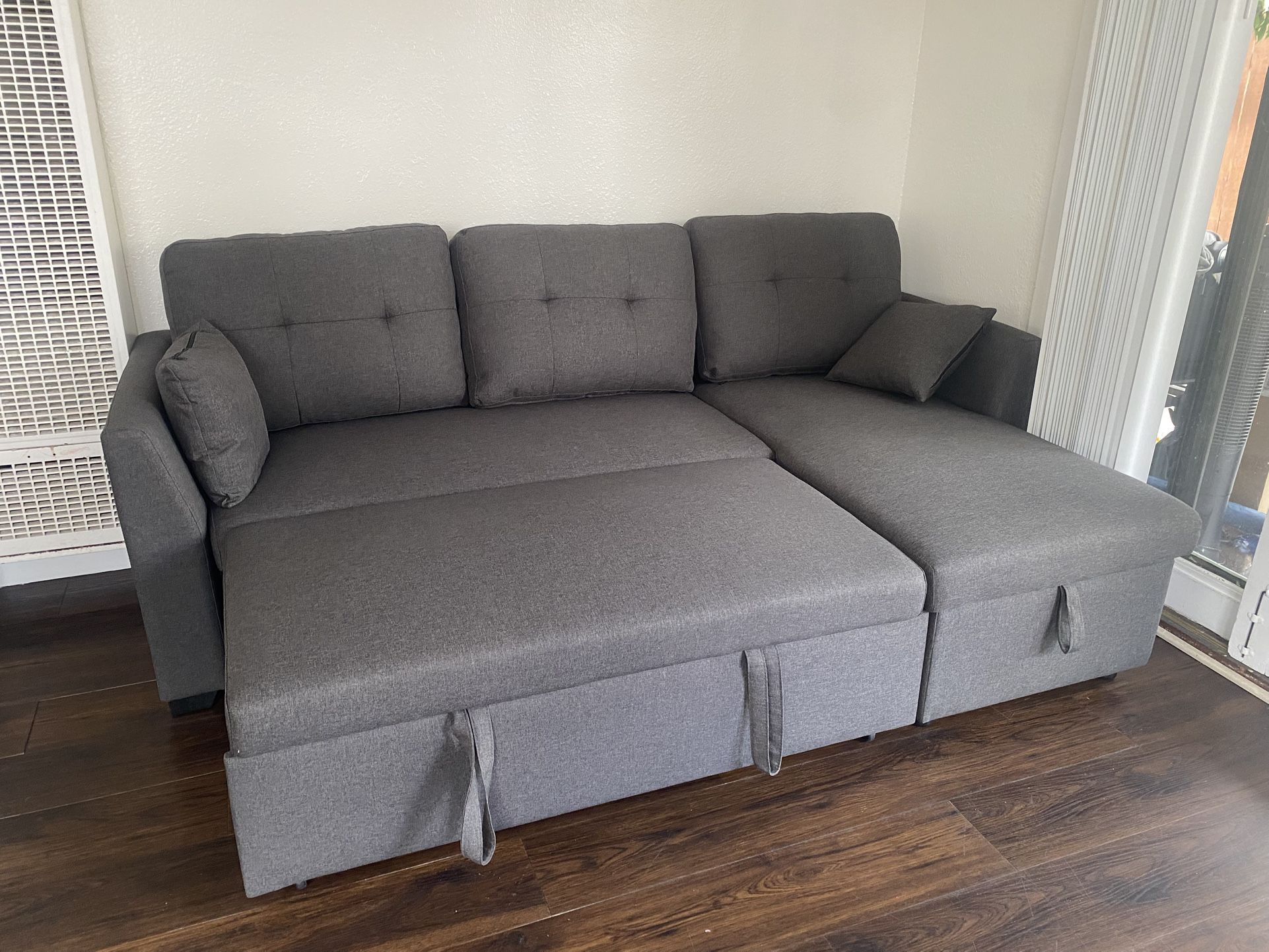 Couch With Storage And Pull Out