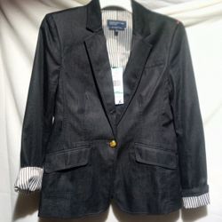 New Jacket With Tag And Gold Button Details