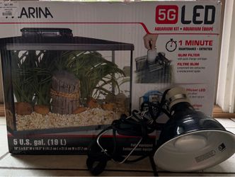 Marina 5G LED Aquarium Kit for Fish/Reptile/Turtle