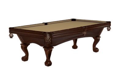 Brunswick Glenwood 8' Pool Table With Ball & Claw Leg, Espresso