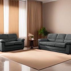 New Corduroy Sofa And Loveseat (soft Fabric) K Furniture & More 
